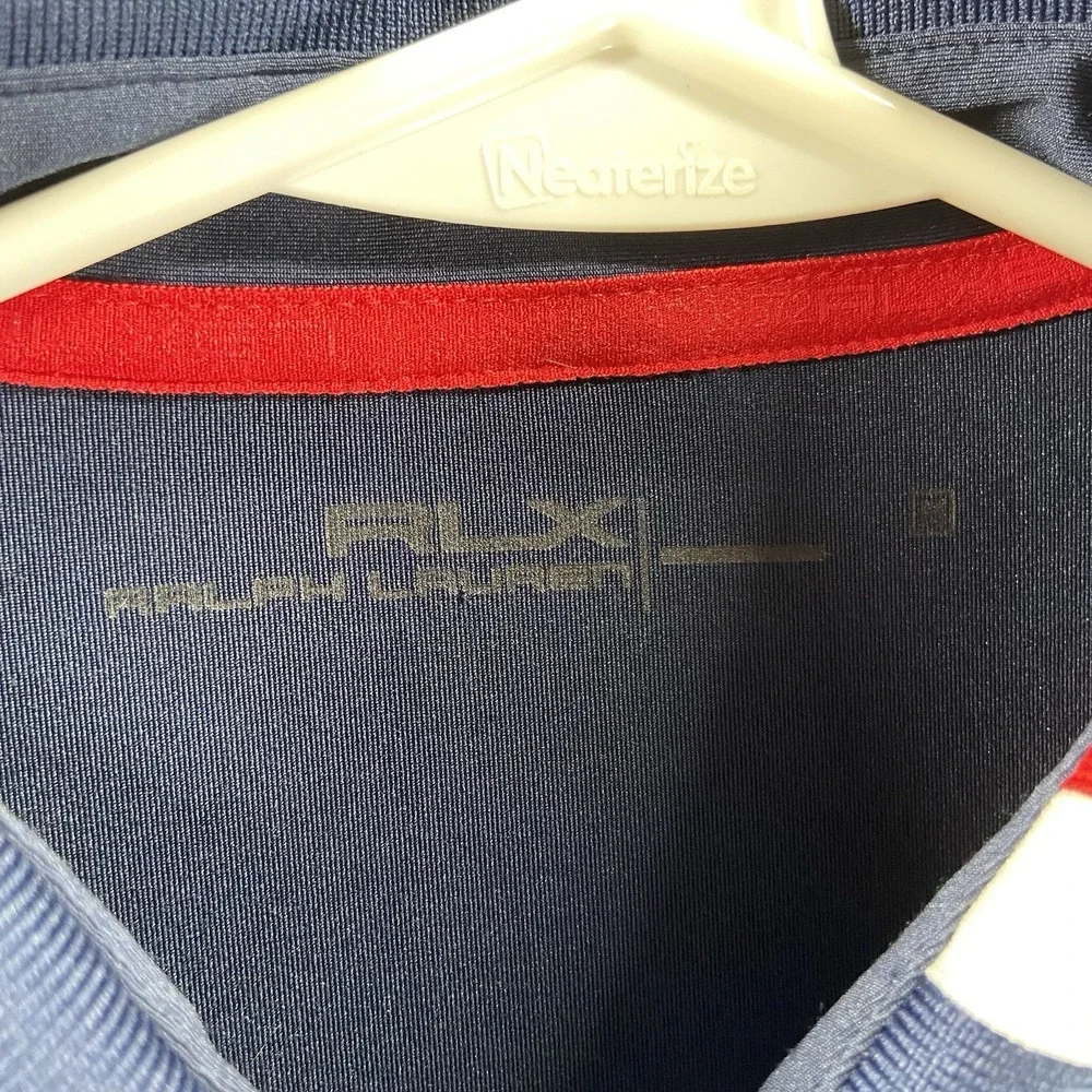 RLX Ralph Lauren Polo Shirt Mens Medium US Open 2015 Golf Performance Big Pony